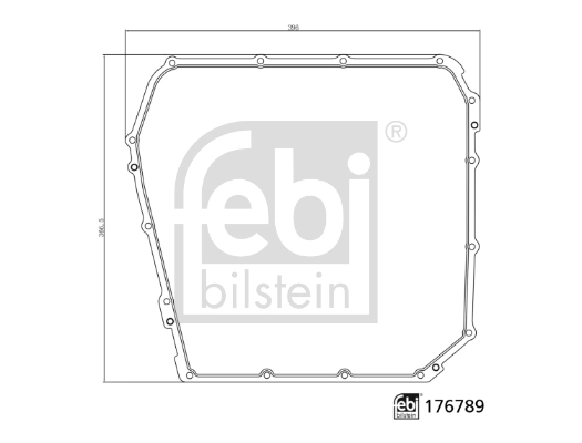 Gasket, automatic transmission oil sump